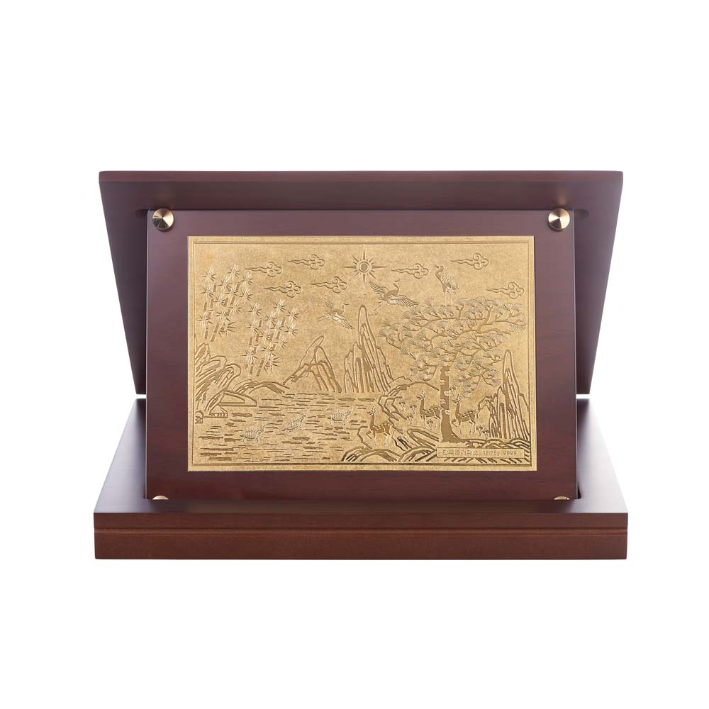 순금 십장생 상패우드케이스 18.75g(999.9‰)